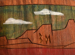 Artist Initials - hallmark for Brian Honyouti, Hopi Katsina Carver