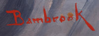 Walter Bambrook, Western Artist signature