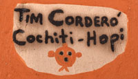 Artist alternate signature - Tim Cordero, Cochiti-Hopi Pueblo Potter