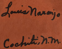 Artist Signature - Louis Naranjo, Cochiti Pueblo Potter