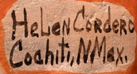 Artist Signature - Helen Cordero, Cochiti Pueblo Potter