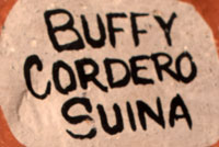 Artist Signature - Buffy Cordero Suina, Cochiti Pueblo Potter