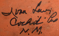 Artist Signature - Ivan Lewis, Cochiti Pueblo Artist