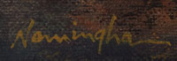 Artist Signature -  Dan Namingha, Hopi-Tewa Artist