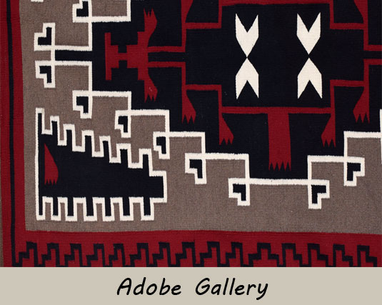 Close up view of this beautiful Navajo textile.
