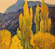 Original Painting titled “Poplar Gold” by Robert Daughters