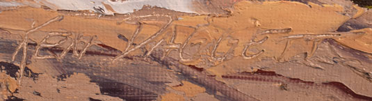 Ken Daggett, Western Artist signature