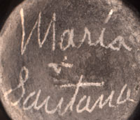 Maria Martinez and Santana Martinez signatures