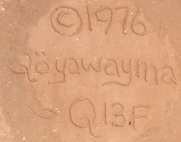 Artist Signature - Al Qöyawayma, Hopi Pueblo Potter