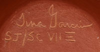 Artist Signature - Tina Garcia, Santa Clara Pueblo Potter