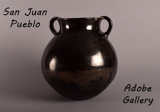 Alternate view of this blackware pottery vessel.