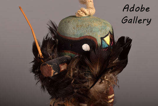 Close up view of the face of this Katsina Doll Close up view of the face of this Katsina Doll