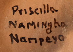 Artist Signature - Priscilla Namingha Nampeyo, Hopi Pueblo Potter