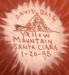 Artist Signature - David Baca (1951- ) Yellow Mountain