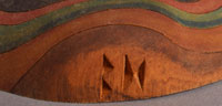 Initials of the artist - Brian Honyouti, Hopi Pueblo Carver