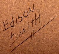 Signature of Edison Smith, Diné Artist