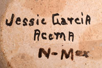 Artist Signature - Jessie C. Garcia, Acoma Pueblo Potter