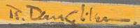 Artist Signature of Robert Daughters, Western Painter