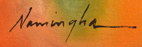 Artist signature of Dan Namingha, Hopi Pueblo Artist 