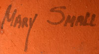 Artist Signature of Mary Small, Jemez Pueblo Potter