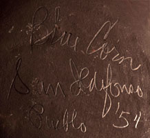 Artist Signature of Crucita Gonzales Calabaza - Blue Corn, San Ildefonso Pueblo Potter