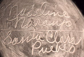 Artist Signature of Madeline Naranjo, Santa Clara Potter