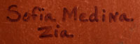 Artist Signature of Sofia Medina, Zia Pueblo Potter