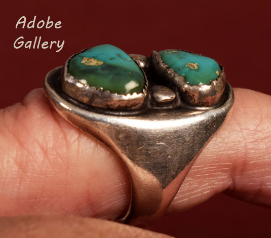 Alternate view of this turquoise ring.