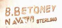 Artist Signatures of Betty Betoney (1934-) and Billy Betoney (1934-)