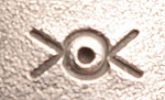 Artist Hallmark Signature of Norbert Peshlakai, Diné Silversmith.