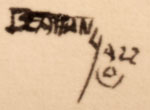 Artist Signature of Beatien Yazz Little No Shirt - Jimmy Toddy