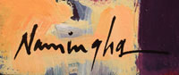 Dan Namingha, Hopi Pueblo Artist signature