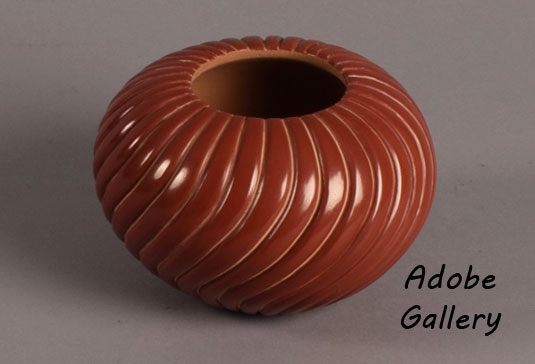 Alternate view of this redware jar.