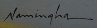 Artist Signature of Dan Namingha, Hopi Pueblo Artist