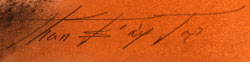 Artist Signature of Helen Hardin, Santa Clara Pueblo Artist