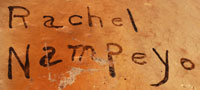 Artist Signature of Rachel Namingha Nampeyo, Hopi Pueblo Potter