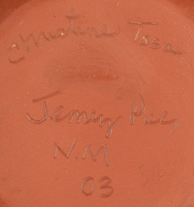 Artist Signature of Christine Tosa, Jemez Pueblo Potter