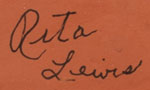 Artist Signature of Rita Lewis, Cochiti Pueblo Potter