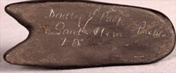 Artist' Signatures of Paul and Dorothy Gutierrez, Santa Clara Pueblo Potters