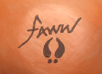 Artist Signature of Fawn Navasie Garcia, Hopi Potter