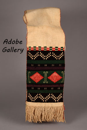 Alternate view of this Pueblo textile.