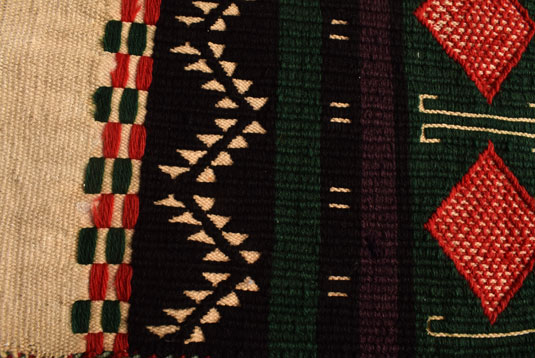 Close-up view of a section of this textile. Close-up view of a section of this textile.