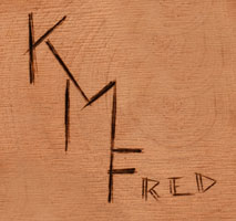 Artist Signature of Malcolm Fred, Hopi Pueblo Carver