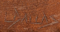Artist Signature of Logan Dallas Hopi Pueblo Carver