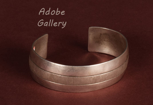 Alternate view of this silver bracelet.