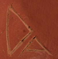 Artist Signature of Tony Da, San Ildefonso Pueblo Painter and Potter