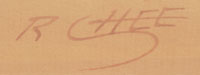Artist Signature of Robert Chee, Diné of the Navajo Nation Painter