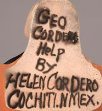 Artist Signature of George Cordero, Cochiti Pueblo Potter