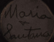 Artists' signatures of Maria Martinez and Santana, San Ildefonso Pueblo Potters