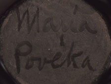 Artist Signature of Maria Poveka Martinez, San Ildefonso Pueblo Potter 